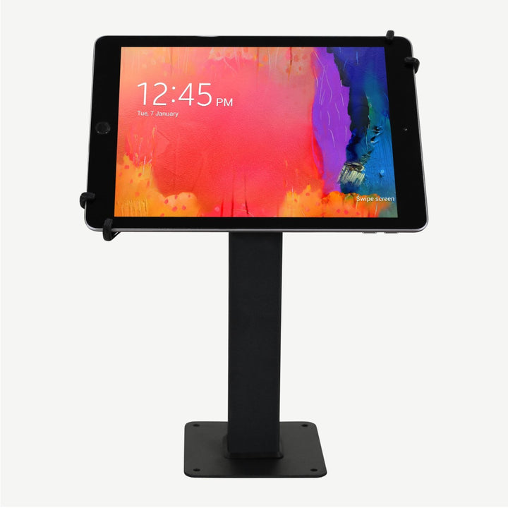 front view of Anti-theft iPad / Tablet Countertop Kiosk with a tablet - SimplyForest.com