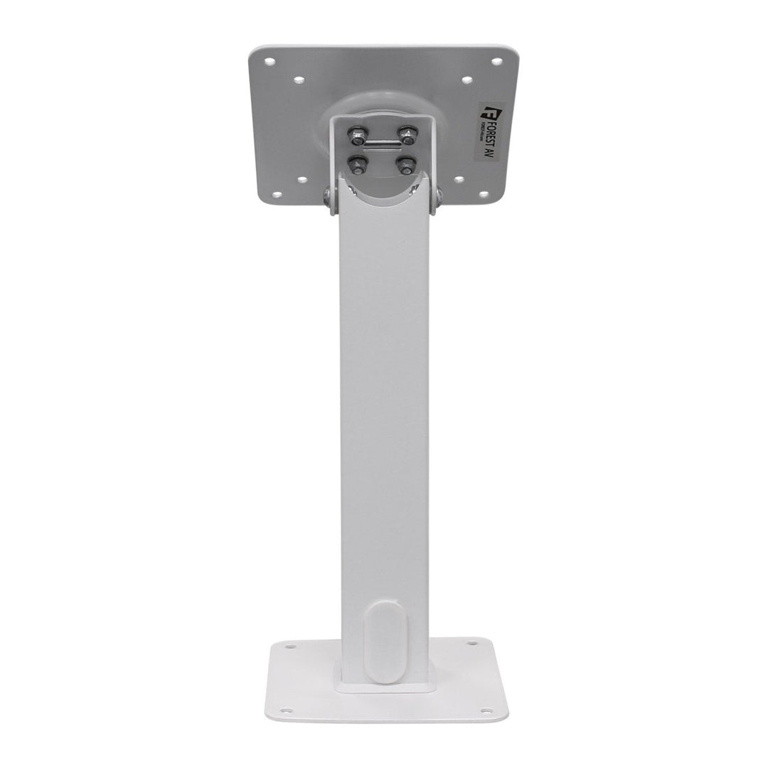 Countertop Kiosk Monitor Stand/Mount, VESA 75x75, 100x100, White - Forest-AV.com