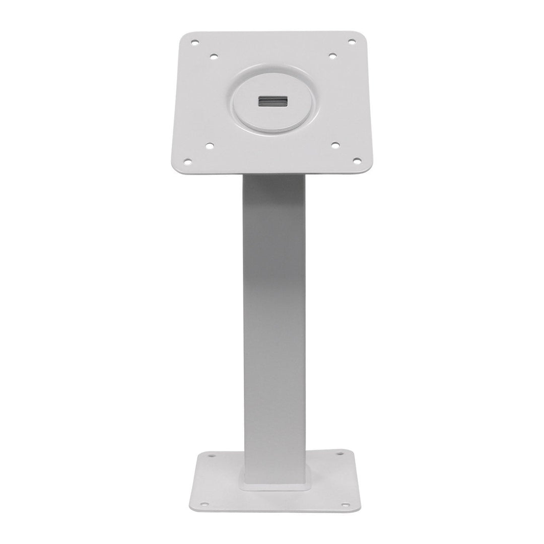 Countertop Kiosk Monitor Stand/Mount, VESA 75x75, 100x100, White - Forest-AV.com