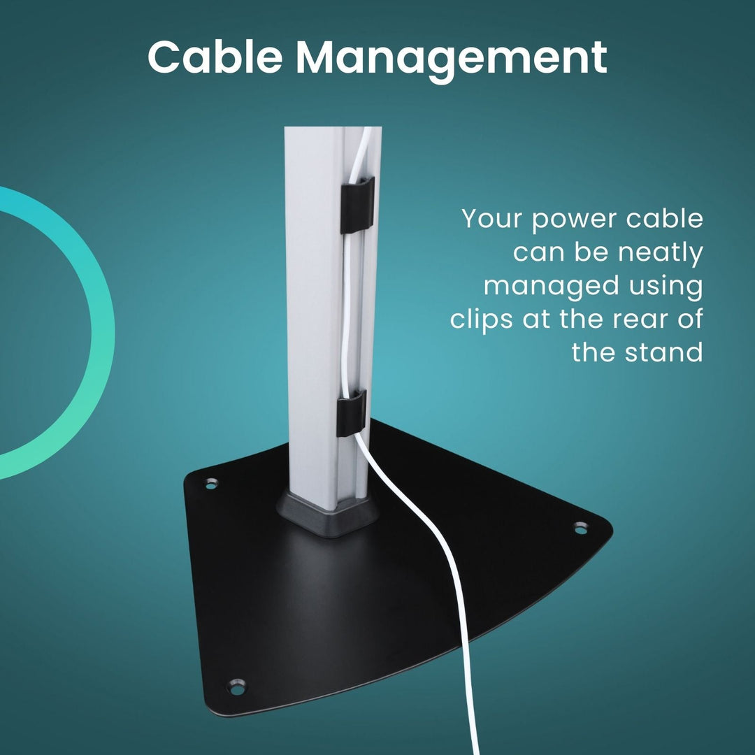 Countertop Kiosk Monitor Stand/Mount, VESA 75x75, 100x100, with Base - Forest-AV.com