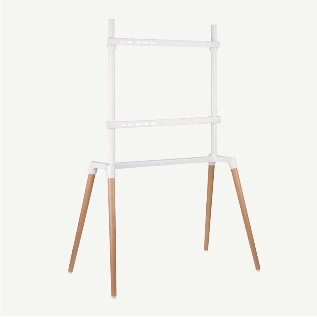 side of Kensington TV stand with 4 legs for 60″ to 75″ TVs - SimplyForest.com