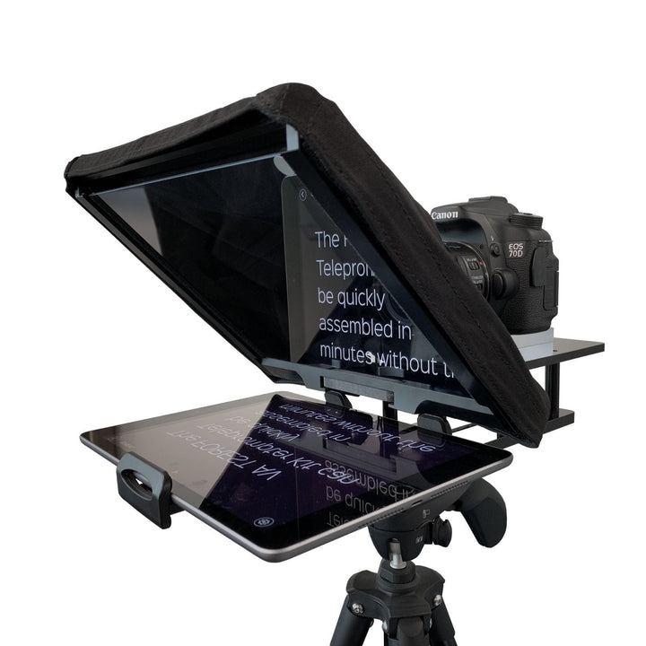 TP200 iPad Teleprompter Kit for Cameras and DSLRs, 60/40 HD Reflective Glass - Forest-AV.com